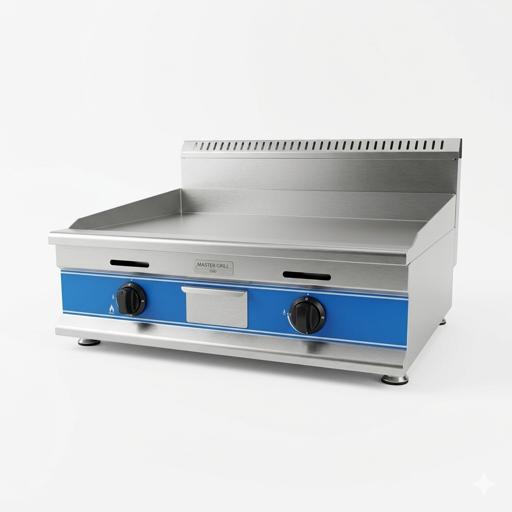 Plynový gril na propan/butan s hladkou deskou